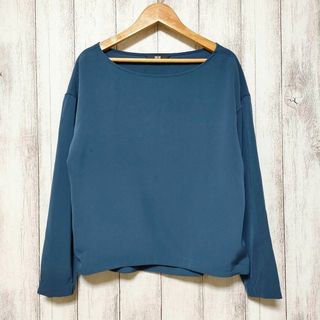 ユニクロ(UNIQLO)のUNIQLO ユニクロ (S)　ドレープボートネックTブラウス(シャツ/ブラウス(長袖/七分))