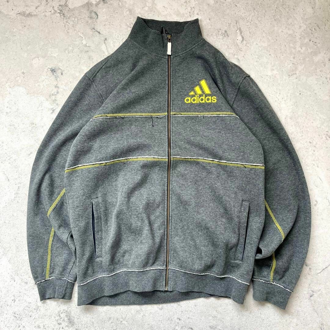 adidas(アディダス)の【00s アディダス】XLサイズ 刺繍ロゴ フルジップ スウェット トレーナー その他のその他(その他)の商品写真