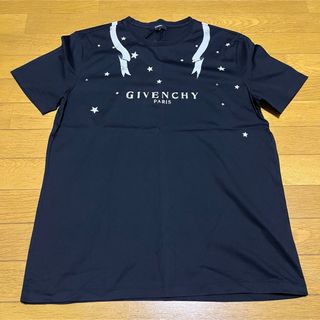 新品 GIVENCHY  ジバンシィ カリグラフィックプリント Tシャツ ブルー