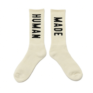ヒューマンメイド(HUMAN MADE)のHUMAN MADE HM Logo Socks "White"(ソックス)