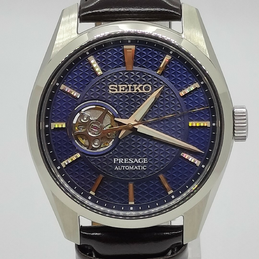 SEIKO(セイコー)の【美品】 SEIKOセイコープレサージュセミスケルトンSARX099箱保付メンズ メンズの時計(腕時計(アナログ))の商品写真