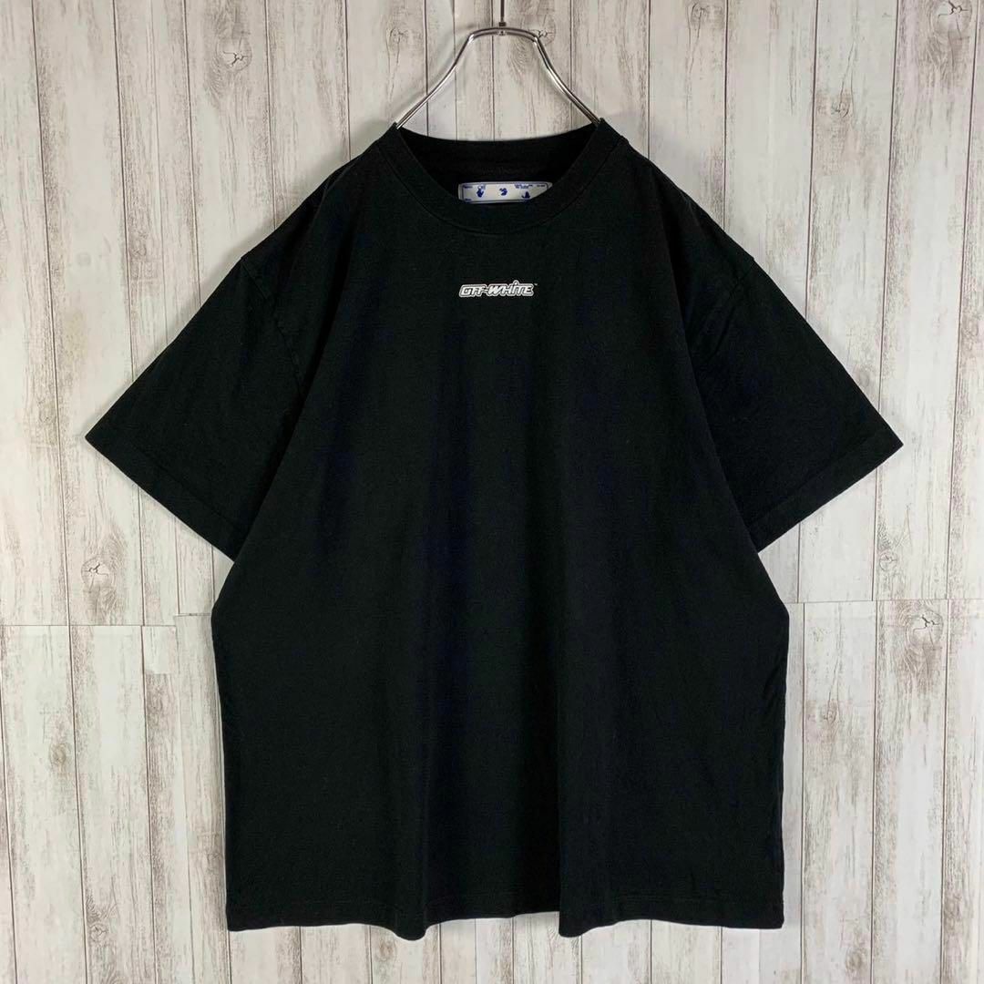 OFF-WHITE(オフホワイト)の【超絶人気モデル】オフホワイト M クロスアロー 両面ロゴ 入手困難 Tシャツ メンズのトップス(Tシャツ/カットソー(半袖/袖なし))の商品写真