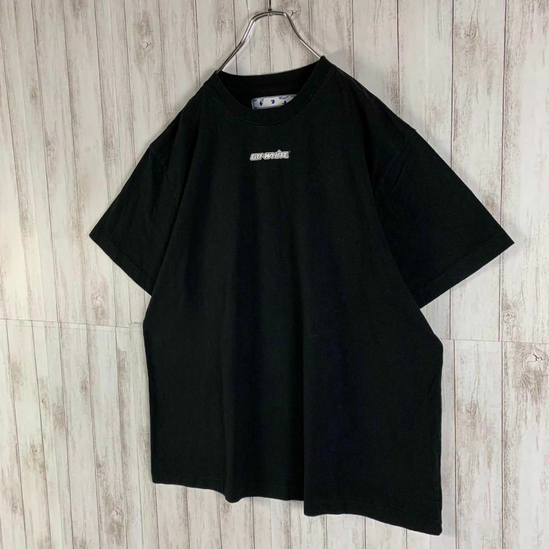 OFF-WHITE(オフホワイト)の【超絶人気モデル】オフホワイト M クロスアロー 両面ロゴ 入手困難 Tシャツ メンズのトップス(Tシャツ/カットソー(半袖/袖なし))の商品写真