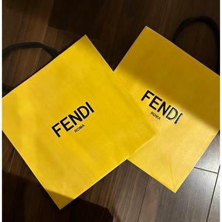 フェンディ(FENDI)の新品同様 フェンディ ショップ袋2枚セット サイズ 縦26 横26 マチ10.5(ショップ袋)