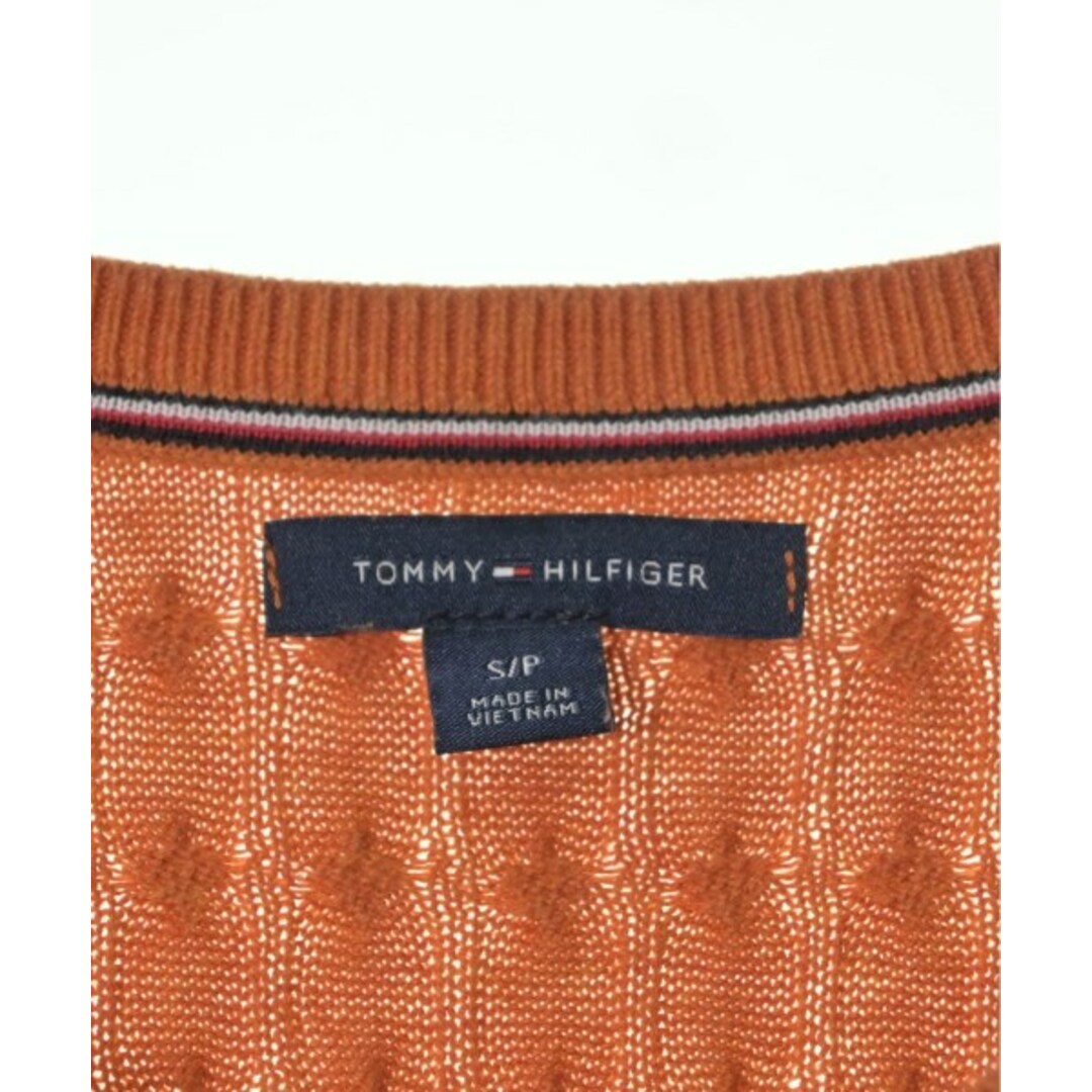 TOMMY HILFIGER(トミーヒルフィガー)のTOMMY HILFIGER トミーヒルフィガー ニット・セーター S オレンジ 【古着】【中古】 レディースのトップス(ニット/セーター)の商品写真