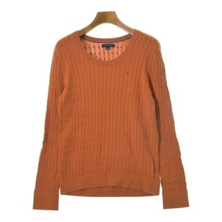 トミーヒルフィガー(TOMMY HILFIGER)のTOMMY HILFIGER トミーヒルフィガー ニット・セーター S オレンジ 【古着】【中古】(ニット/セーター)