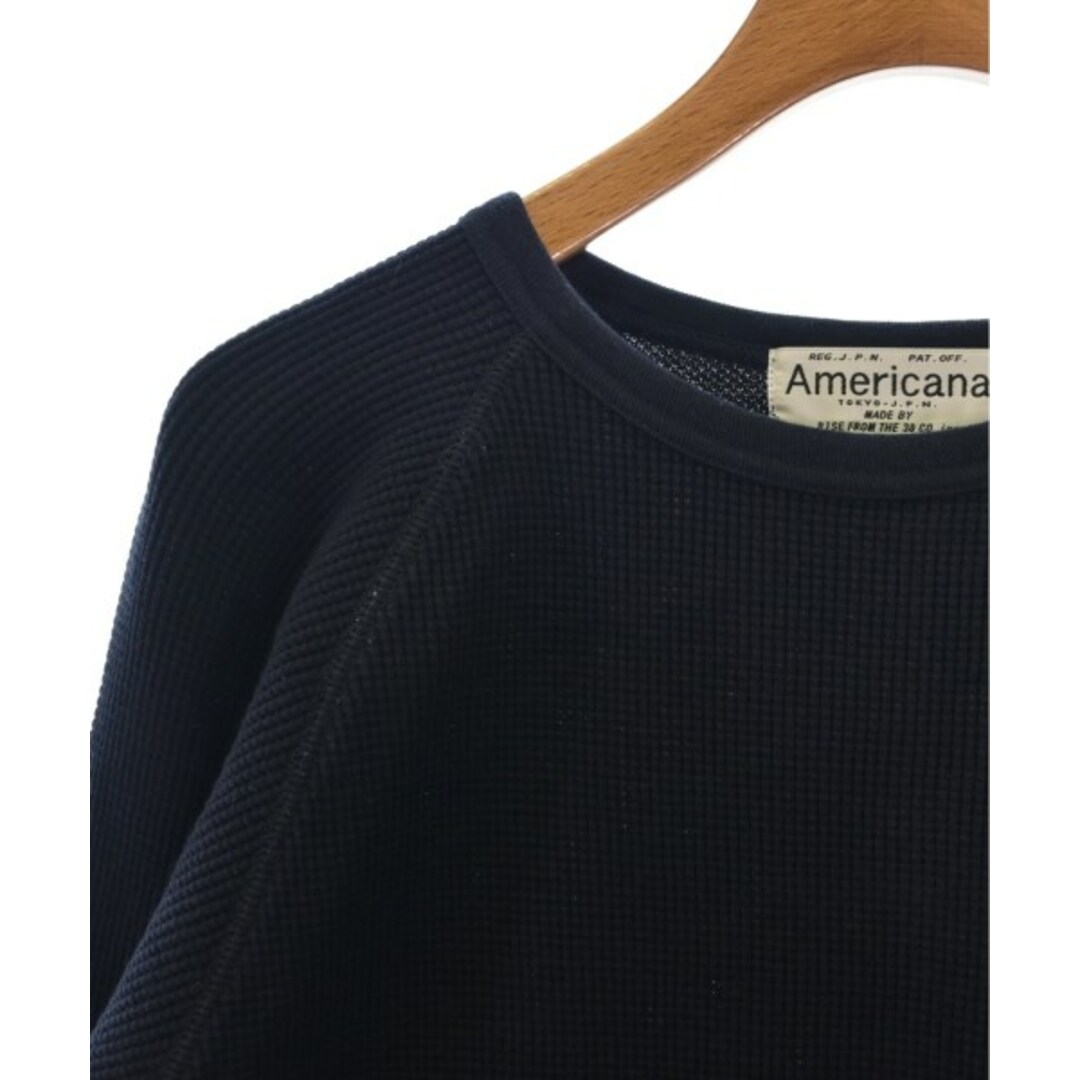 AMERICANA(アメリカーナ)のAmericana アメリカーナ Tシャツ・カットソー F 紺 【古着】【中古】 レディースのトップス(カットソー(半袖/袖なし))の商品写真