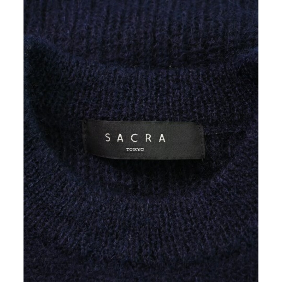 SACRA(サクラ)のSACRA サクラ ニット・セーター 38(M位) 紺 【古着】【中古】 レディースのトップス(ニット/セーター)の商品写真