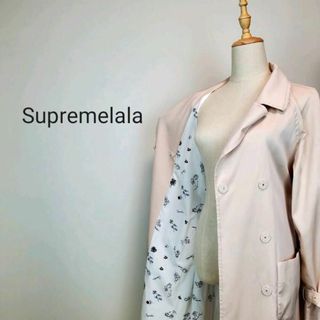 SupremelalaレディースMピンクロングコート