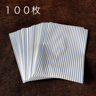SHIMOJIMA - ラッピング袋＊平袋　モノストライプ（小）100枚