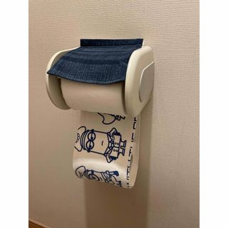 スプレーカバー トイレの消臭剤 ペットボトル入れ 白の麻糸の