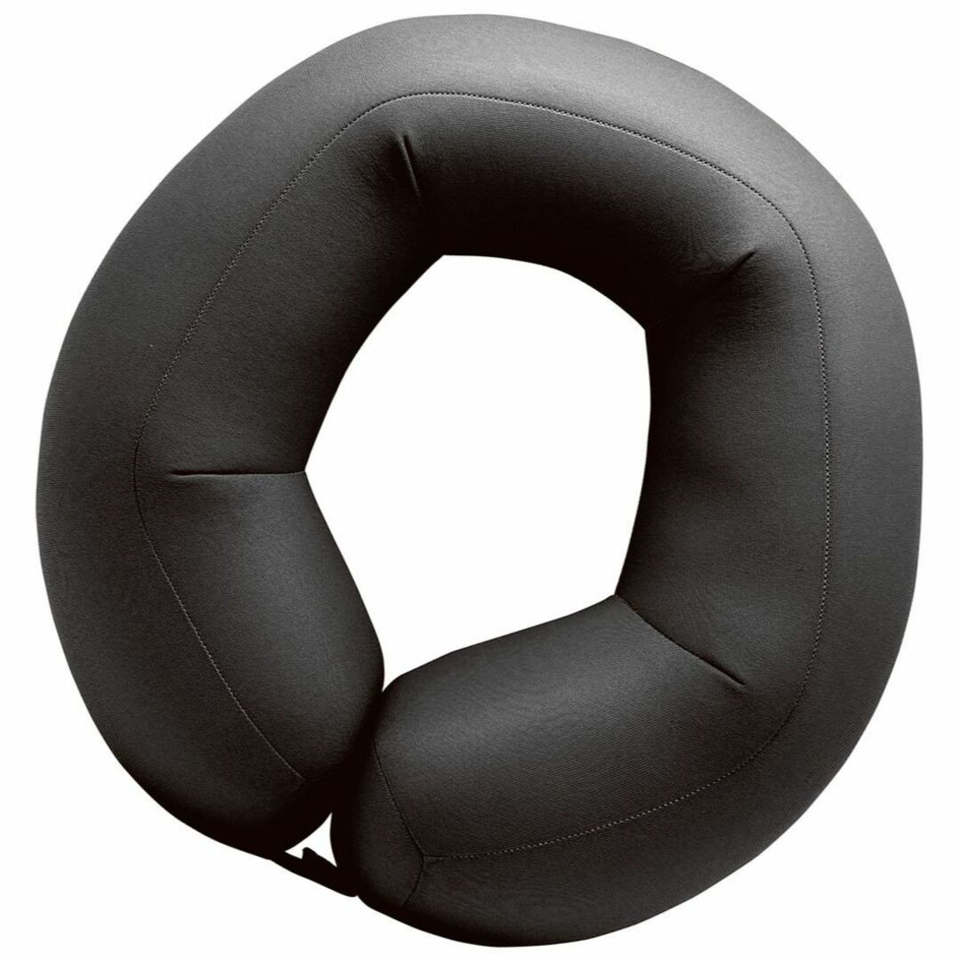 【色: ブラック】MOGU(モグ) ビーズクッション ブラック 枕 ネックピロー インテリア/住まい/日用品の寝具(枕)の商品写真