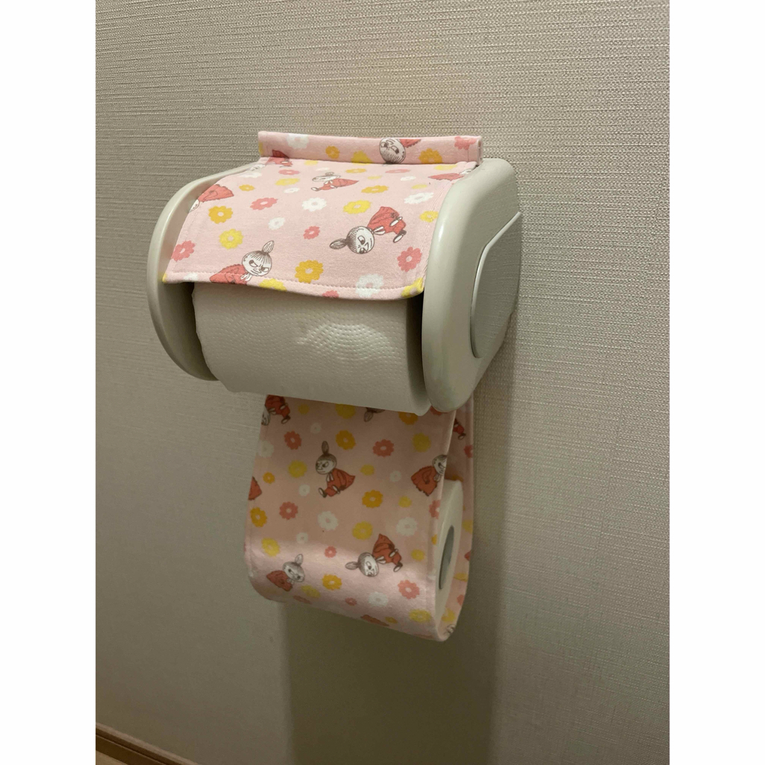 トイレロール カバー 薄ピンク ミー トイレットペーパー ホルダー ケース インテリア/住まい/日用品の収納家具(トイレ収納)の商品写真