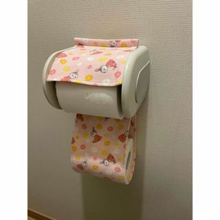 底値!!トイレロール カバー 薄ピンク ミー トイレットペーパー ホルダー(トイレ収納)