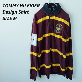 トミーヒルフィガー(TOMMY HILFIGER)の美品　TOMMY HILFIGER　トミーヒルフィガー　長袖ポロシャツ(ポロシャツ)