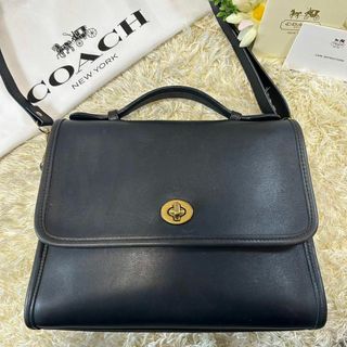 コーチ(COACH)の【美品】オールドコーチ 9870 2way ショルダーバック レザー グレー(ショルダーバッグ)