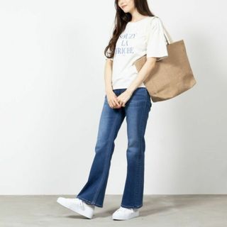 EDWIN - 超美品 EDWIN essentials フレア ストレッチジーンズ　L