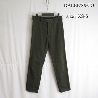 DALEE'S&CO コットン ツイル テーパード チノ パンツ スラックス S(チノパン)