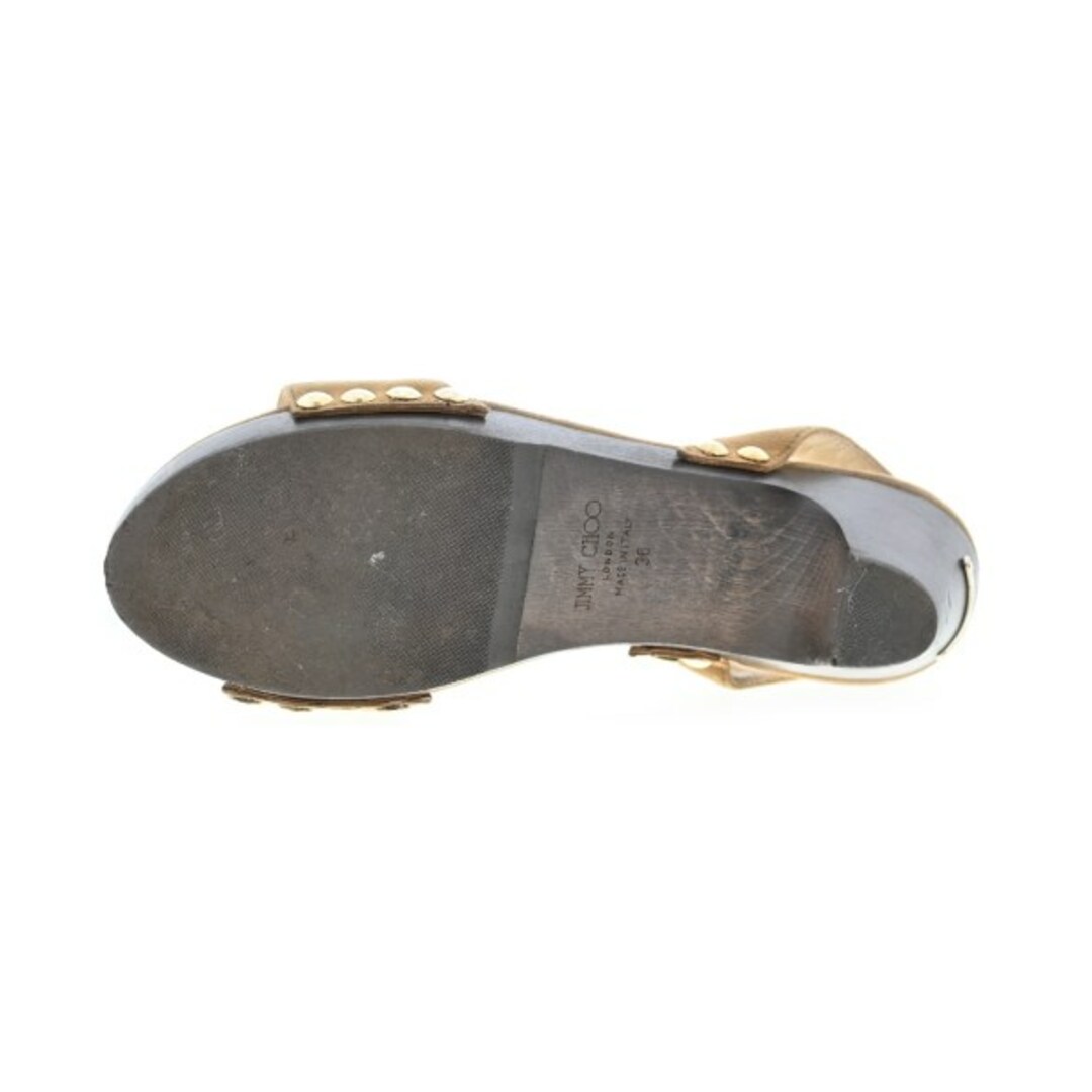 JIMMY CHOO(ジミーチュウ)のJIMMY CHOO ジミーチュー サンダル EU36(22.5cm位) 茶系 【古着】【中古】 レディースの靴/シューズ(サンダル)の商品写真