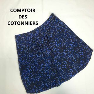 コントワーデコトニエ(Comptoir des cotonniers)のCOMPTOIRDESCOTONNIERS膝丈ミニスカート３６サイズ青色(その他)