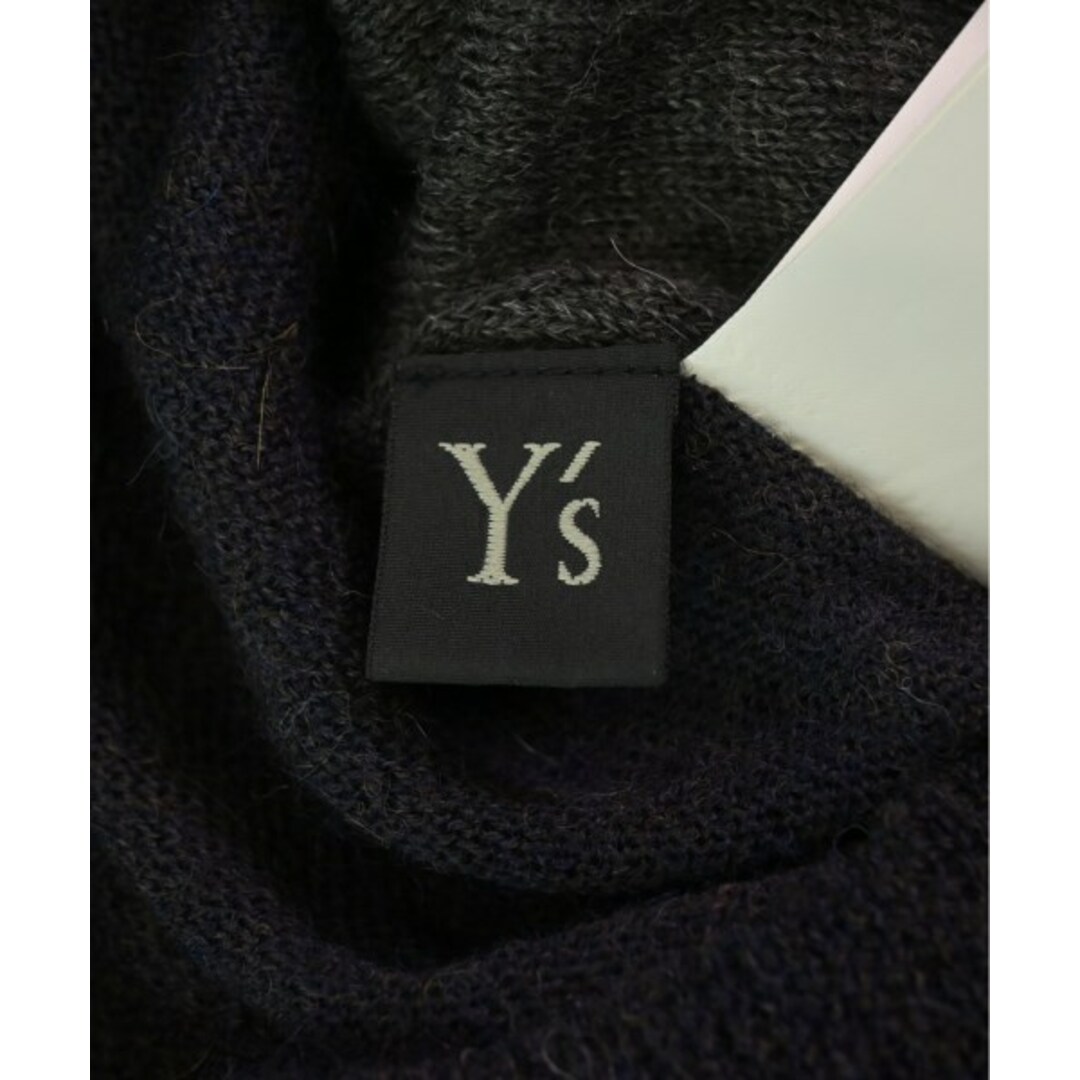 Y's(ワイズ)のY's ワイズ ニット・セーター 2(S位) グレー系x紺x茶 【古着】【中古】 レディースのトップス(ニット/セーター)の商品写真