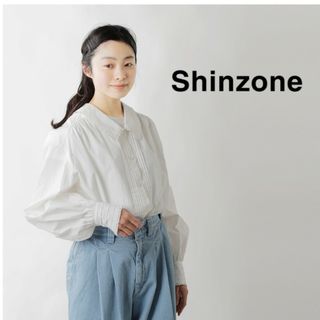 シンゾーン(Shinzone)のShinzone　シンゾーン　コットンリネンチェルシーレースブラウス　リネン(シャツ/ブラウス(長袖/七分))