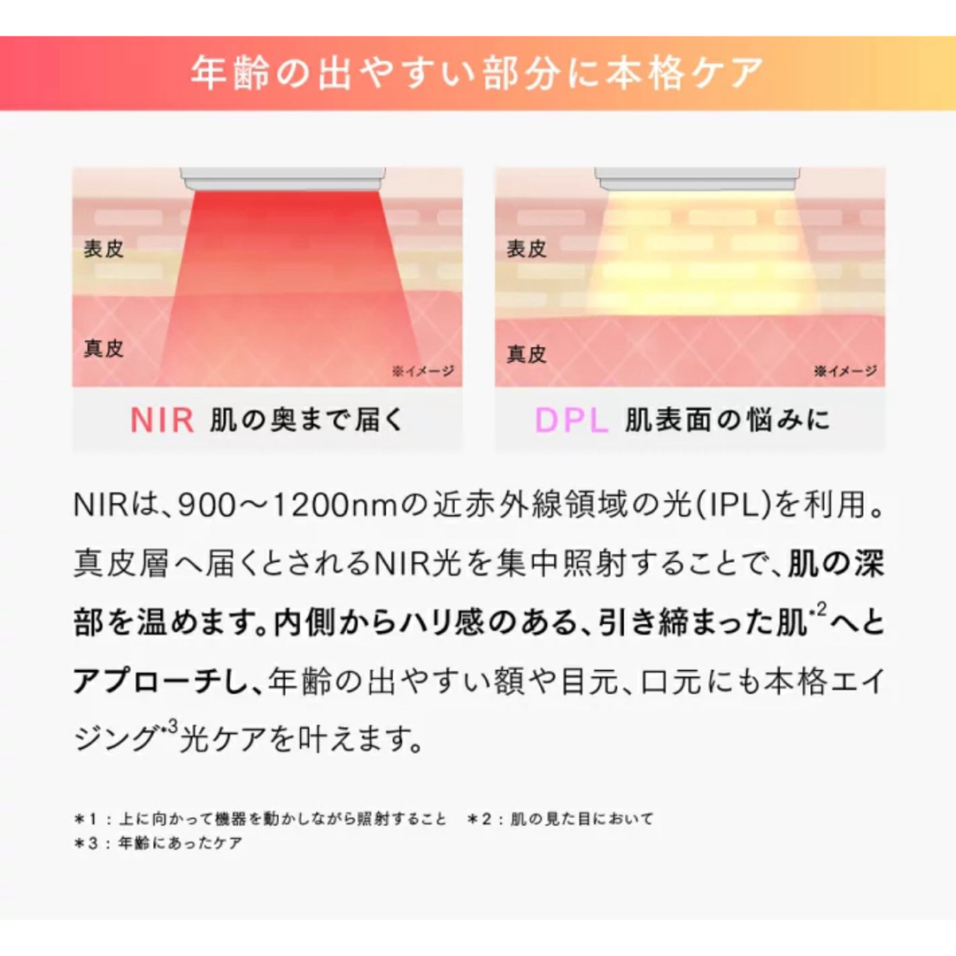 新品★MYTREX MiRAY NIRリフトアタッチメント マイトレックスミライ スマホ/家電/カメラの美容/健康(フェイスケア/美顔器)の商品写真