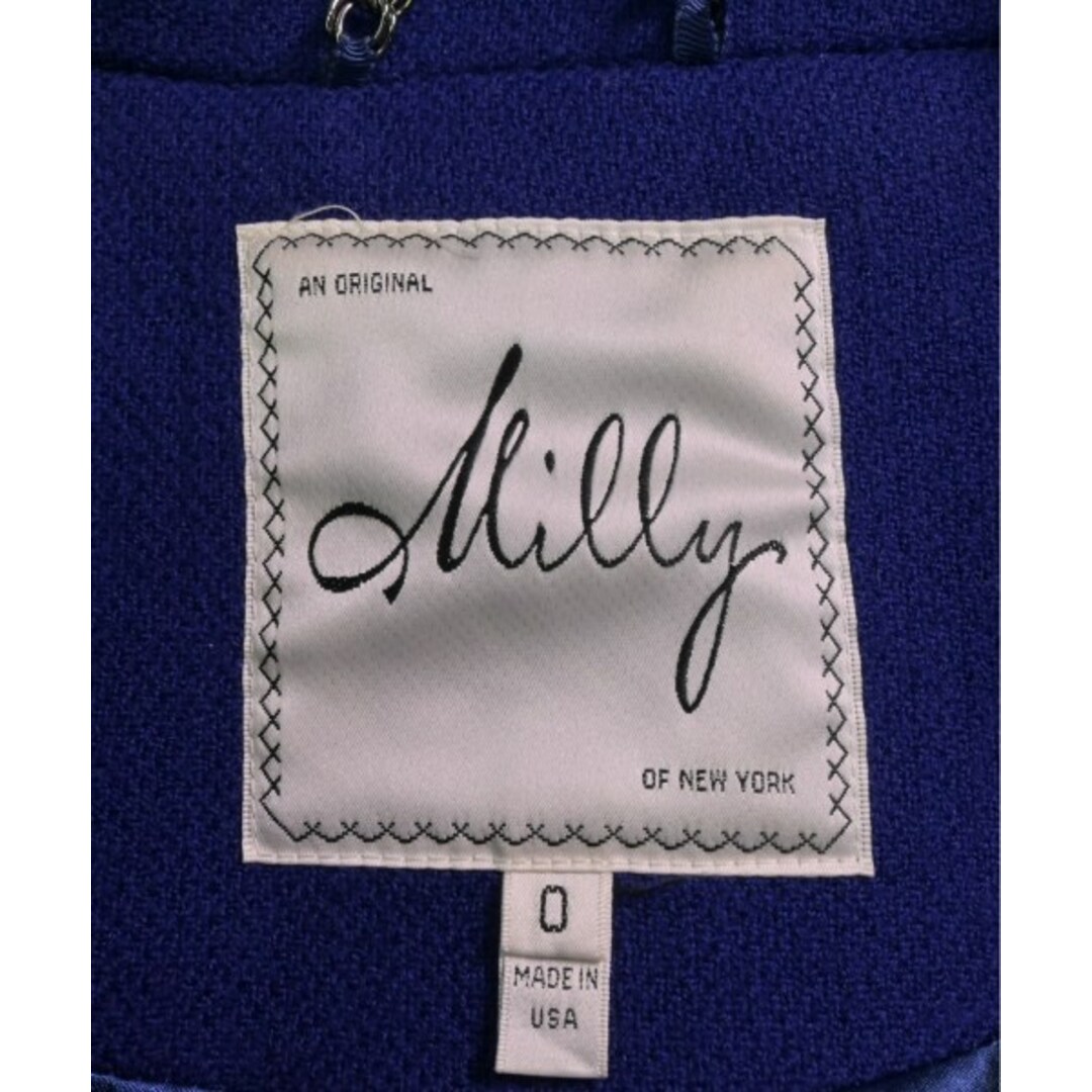 Milly(ミリー)のMilly ミリー コート（その他） 0(XS位) 青 【古着】【中古】 レディースのジャケット/アウター(その他)の商品写真