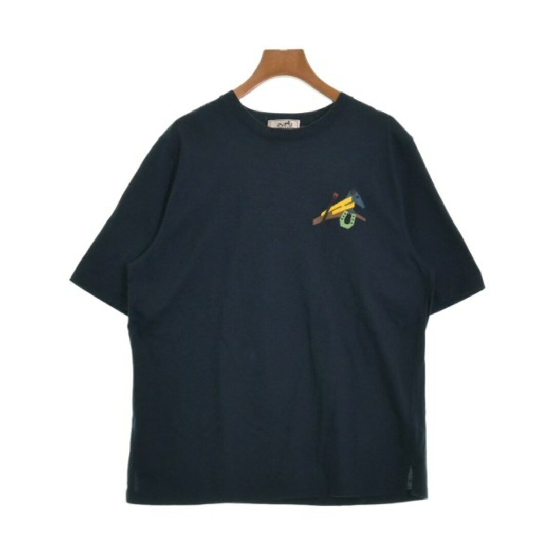 Hermes(エルメス)のHERMES エルメス Tシャツ・カットソー S 紺 【古着】【中古】 レディースのトップス(カットソー(半袖/袖なし))の商品写真