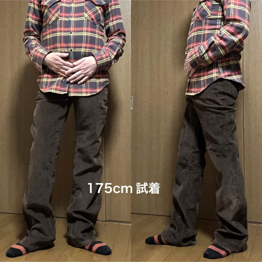 Wrangler(ラングラー)のW78-股下84cm！USA製wranglerラングラー古着コーデュロイベルボト メンズのパンツ(デニム/ジーンズ)の商品写真