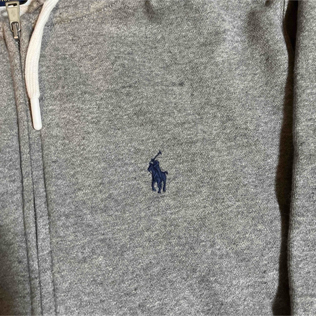 POLO RALPH LAUREN(ポロラルフローレン)の新品タグ付き　ラルフローレン　フルジップパーカー　グレー　XS レディースのトップス(パーカー)の商品写真