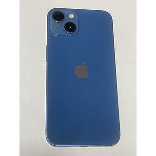 アイフォーン(iPhone)の【中古 美品】iPhone 13 ブルー 青 128GB SIMフリー(スマートフォン本体)