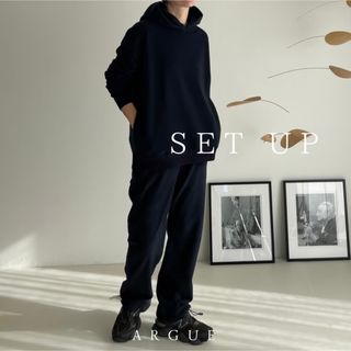 ARGUE - ITALY MICRO FLEECE FOODIE＆PANTS SET-UP