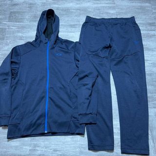 Oakley - 美品 ビッグサイズ OAKLEY オークリー ジャージ 上下 セットアップ 紺色