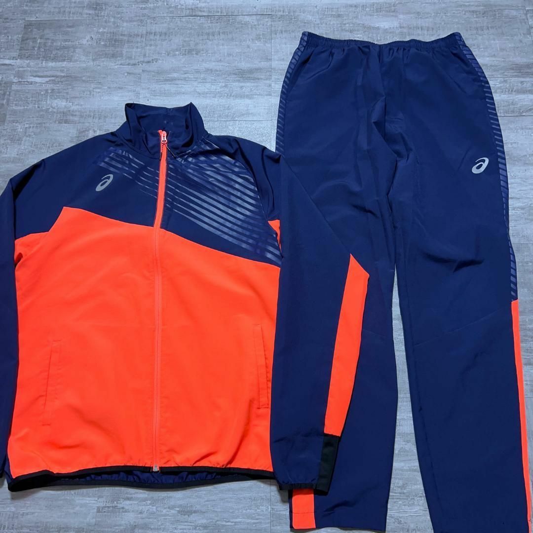 asics(アシックス)の美品 ビッグサイズ アシックス クロスジャージ セットアップ 2xl メンズのトップス(ジャージ)の商品写真