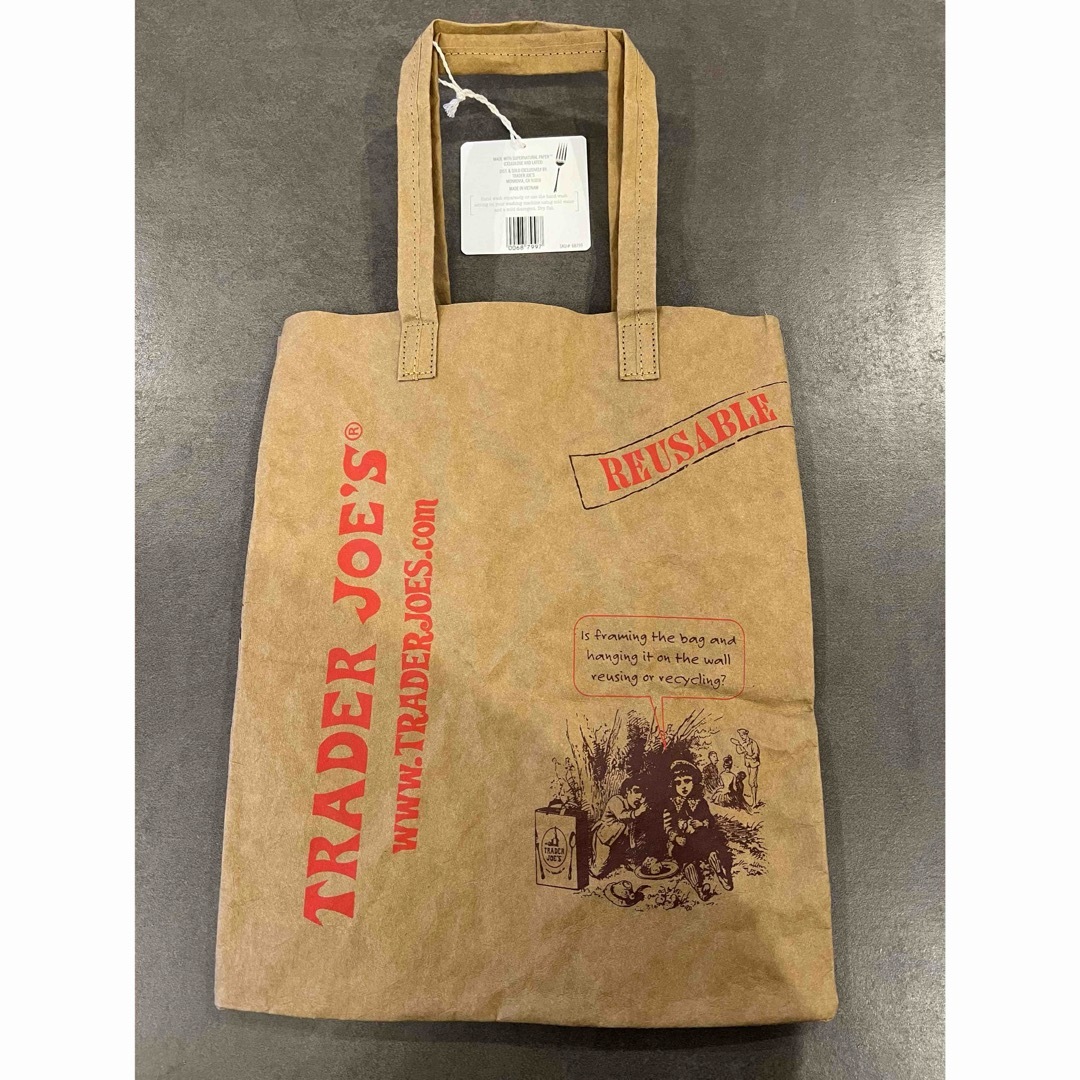 【新品・未使用】トレーダージョーズ　ウォッシャブル　グローサリー　エコバック レディースのバッグ(エコバッグ)の商品写真
