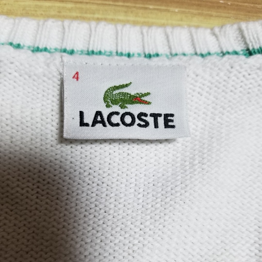 LACOSTE(ラコステ)のLacoste メンズ　サイズ4 コットンセーター メンズのトップス(ニット/セーター)の商品写真