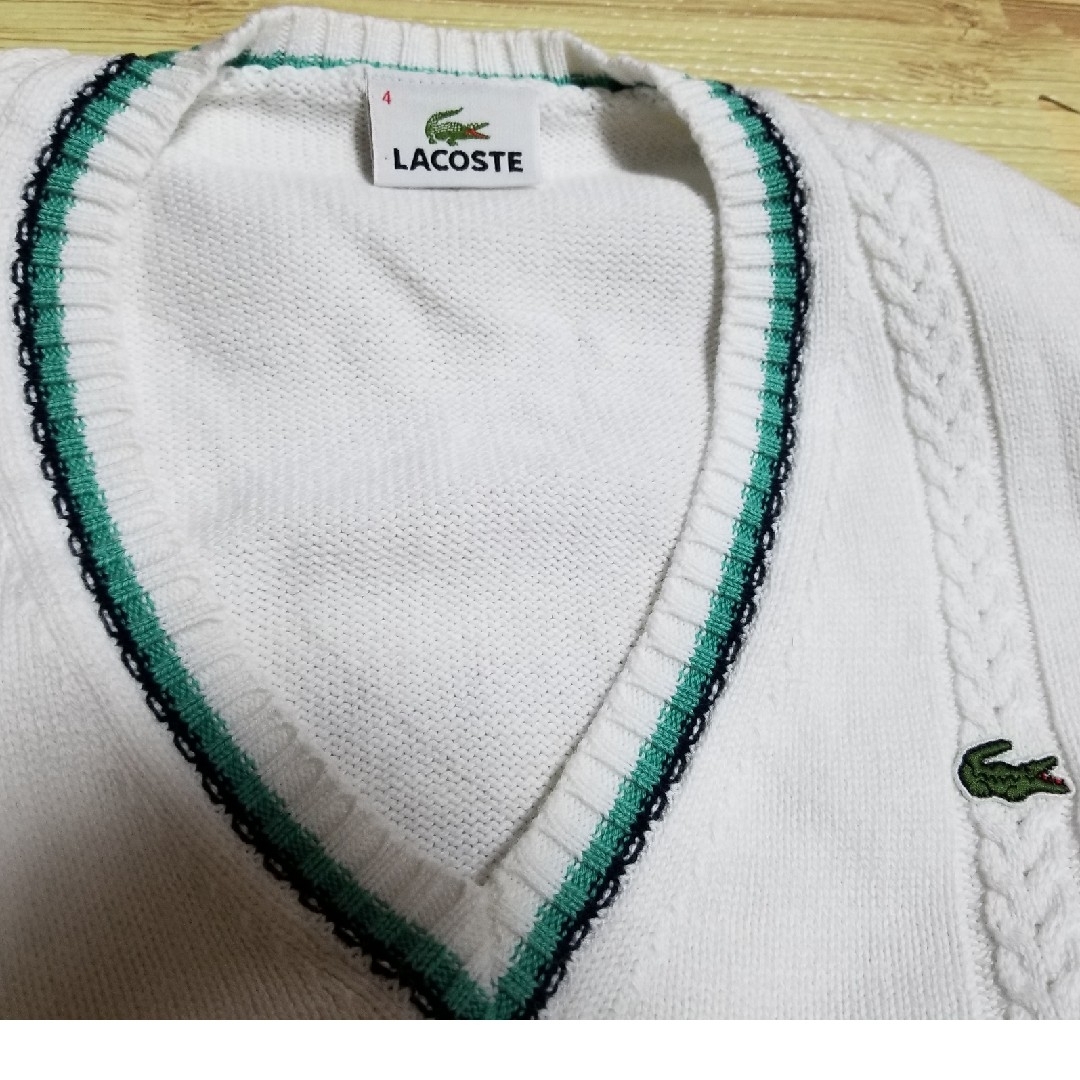 LACOSTE(ラコステ)のLacoste メンズ　サイズ4 コットンセーター メンズのトップス(ニット/セーター)の商品写真