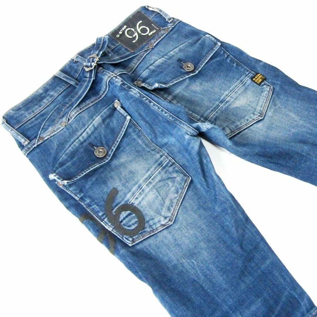 G-STAR RAW(ジースター)のジースター5620ヘリテイジ▼ストレッチテーパードデニム▼濃紺▼24W約76cm レディースのパンツ(デニム/ジーンズ)の商品写真