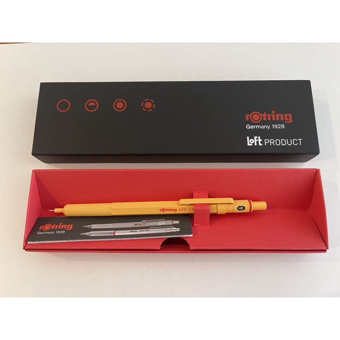 rotring(ロットリング)の【未使用品】ロットリング600 ロフト限定シャープペン 0.5mm 箱付き インテリア/住まい/日用品の文房具(ペン/マーカー)の商品写真