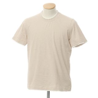 ブルネロクチネリ(BRUNELLO CUCINELLI)の【中古】ブルネロクチネリ Brunello Cucinelli コットン クルーネック 半袖Ｔシャツ ベージュ【サイズS】【メンズ】(Tシャツ/カットソー(半袖/袖なし))