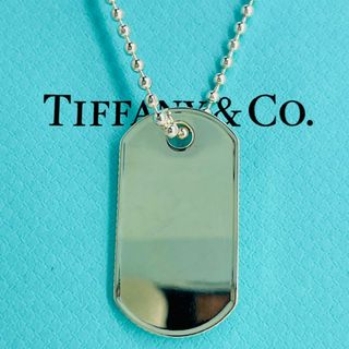 ティファニー(Tiffany & Co.)の50cm ティファニー コインエッジ ドッグタグ ネックレス シルバー★804(ネックレス)