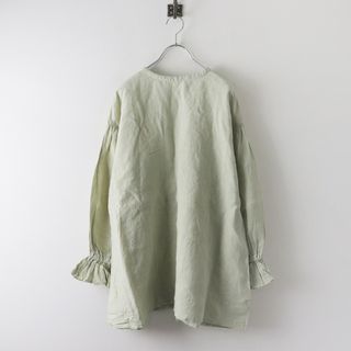 ネストローブ(nest Robe)の2021SS ネストローブ nest Robe リネン近江晒しラッフル袖2wayブラウス F/ミントグリーン トップス【2400013764094】(シャツ/ブラウス(長袖/七分))