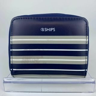 シップス(SHIPS)の【大特価】SHIPS シップス カードケース じゃばら式 ミニ財布 ブルー(名刺入れ/定期入れ)