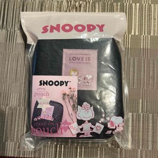 スヌーピー(SNOOPY)のスヌーピー★仕分けポーチ★ブラック(ポーチ)