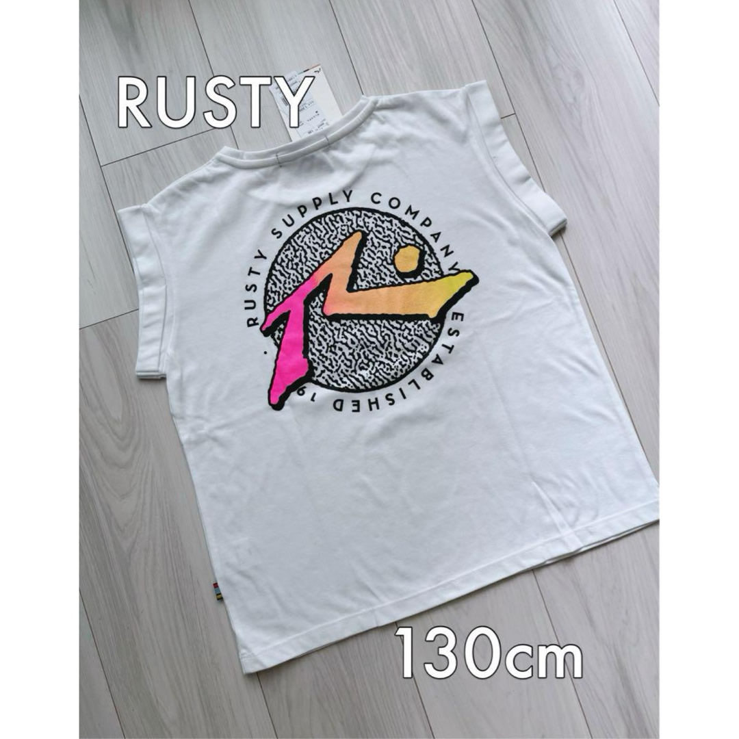 RUSTY(ラスティ)の新品未使用 タグ付 RUSTY キッズtシャツ 130cm キッズ/ベビー/マタニティのキッズ服女の子用(90cm~)(Tシャツ/カットソー)の商品写真