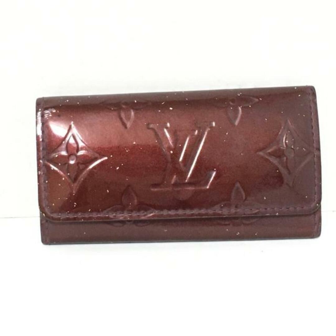 LOUIS VUITTON(ルイヴィトン)のLOUIS VUITTON(ルイヴィトン) キーケース モノグラムヴェルニ ミュルティクレ4 M91542 ルージュフォーヴィスト イニシャル刻印 パテントレザー(モノグラムの型押し） レディースのファッション小物(キーケース)の商品写真