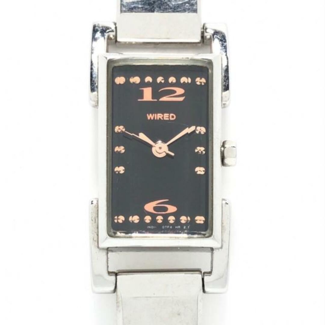WIRED(ワイアード)のWIRED(ワイアード) 腕時計 - 1N01-0JZ0 レディース 黒 レディースのファッション小物(腕時計)の商品写真