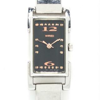 ワイアード(WIRED)のWIRED(ワイアード) 腕時計 - 1N01-0JZ0 レディース 黒(腕時計)