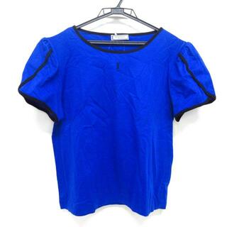 サンローラン(Saint Laurent)のYvesSaintLaurent(イヴサンローラン) 半袖Tシャツ サイズM美品  ブルー 綿(Tシャツ(半袖/袖なし))
